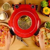 Elektrische Pizzaoven 1200W 400°C met Timer & Steenbakken - 34% Korting!