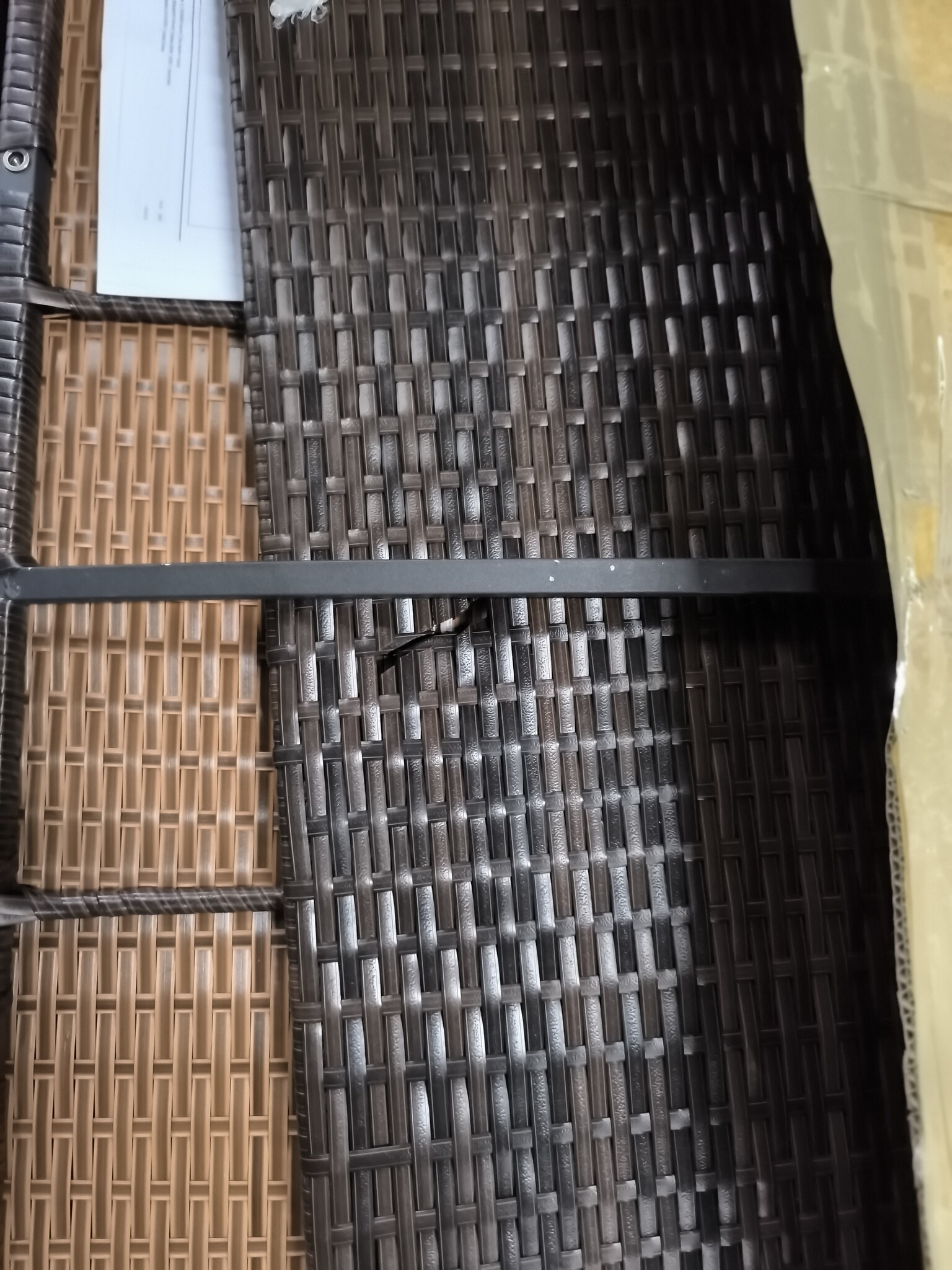 5-delige Loungeset Poly Rattan Bruin met Kussens - 60% Korting