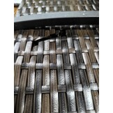 5-delige Loungeset Poly Rattan Bruin met Kussens - 60% Korting