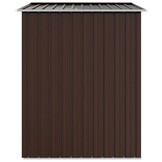vidaXL Tuinschuur 205x129x183 cm gegalvaniseerd staal bruin