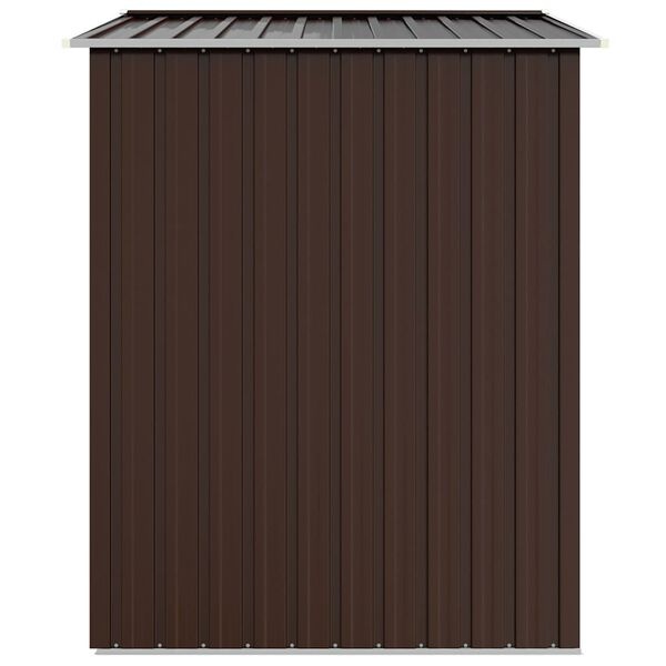 vidaXL Tuinschuur 205x129x183 cm gegalvaniseerd staal bruin