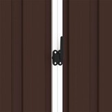 vidaXL Tuinschuur 205x129x183 cm gegalvaniseerd staal bruin
