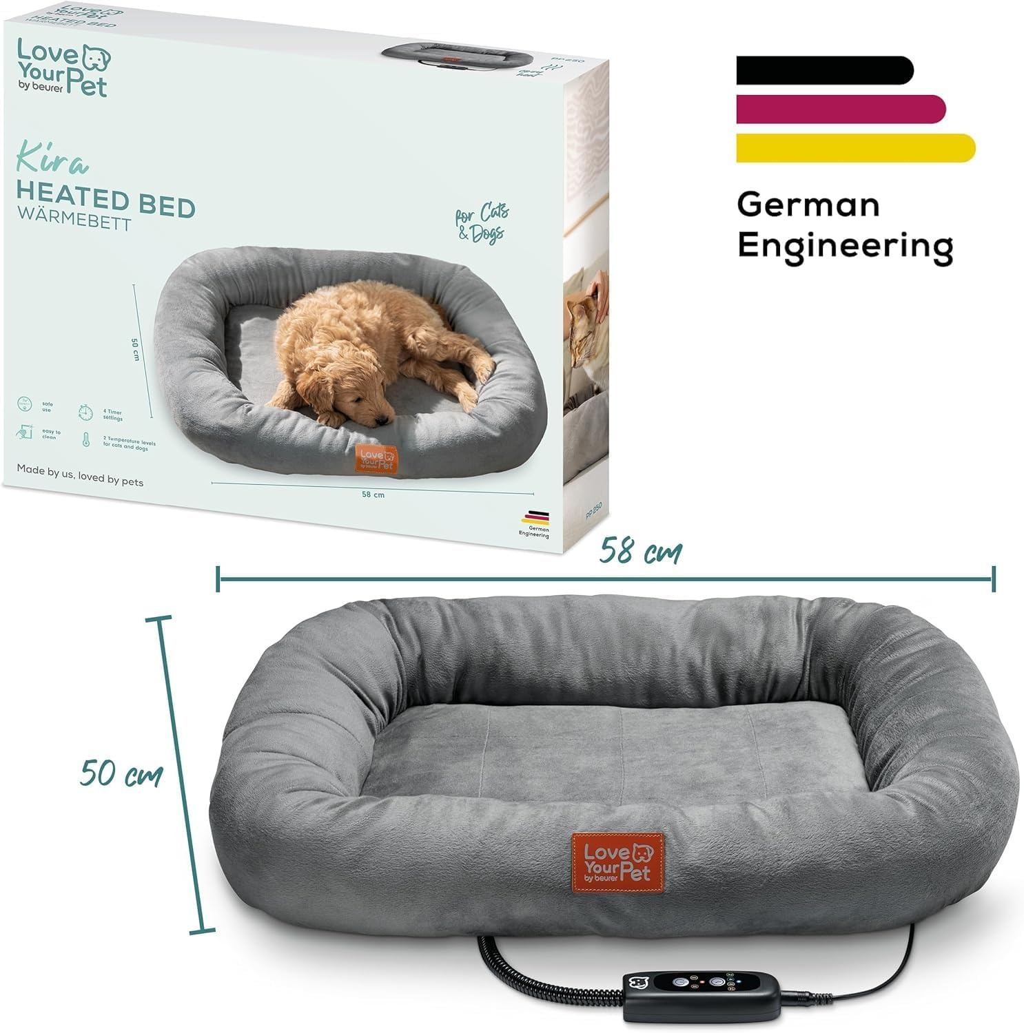Elektrisch Verwarmd Huisdierbed 34% Korting - 58x50 cm