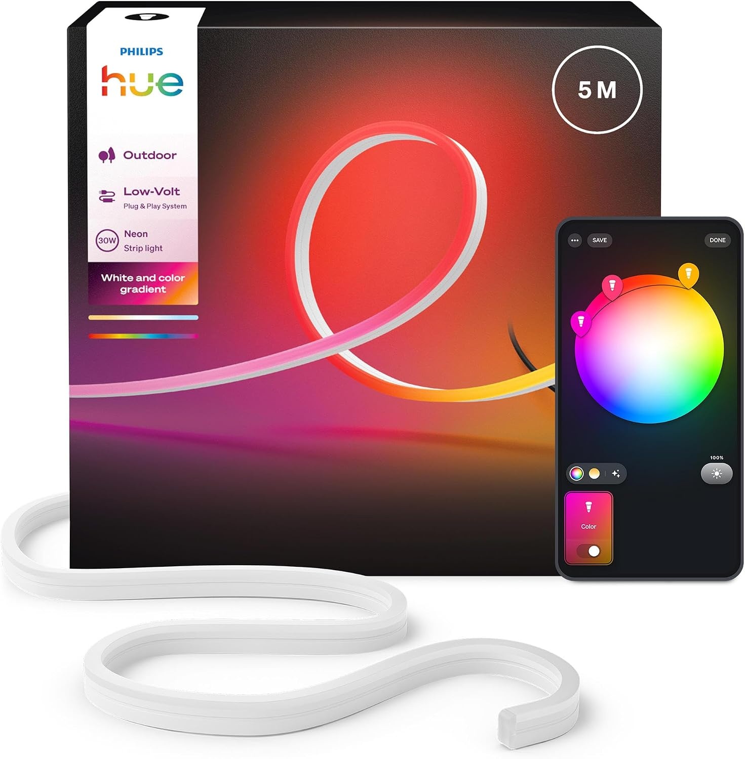 Philips Hue Neon Outdoor LED Strip 5m - 35% Korting
