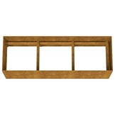 Verhoogde plantenbak 120x40x40 cm Cortenstaal - 34% korting