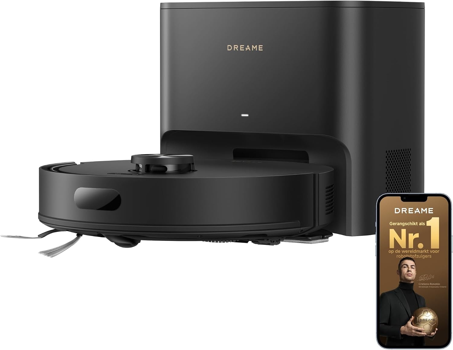Robotstofzuiger D20 Air Plus: 20.000 Pa, Zuigen & Dweilen, Zelflegende Dock - 35% Korting