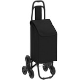 VOUNOT Boodschappentrolley met 6 Wielen, 32L, Zwart - 32% Korting!