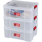 Set van 3 SUNDIS Clip'N Store Opbergboxen (27L) - 58% Korting!