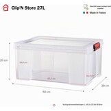 Set van 3 SUNDIS Clip'N Store Opbergboxen (27L) - 58% Korting!