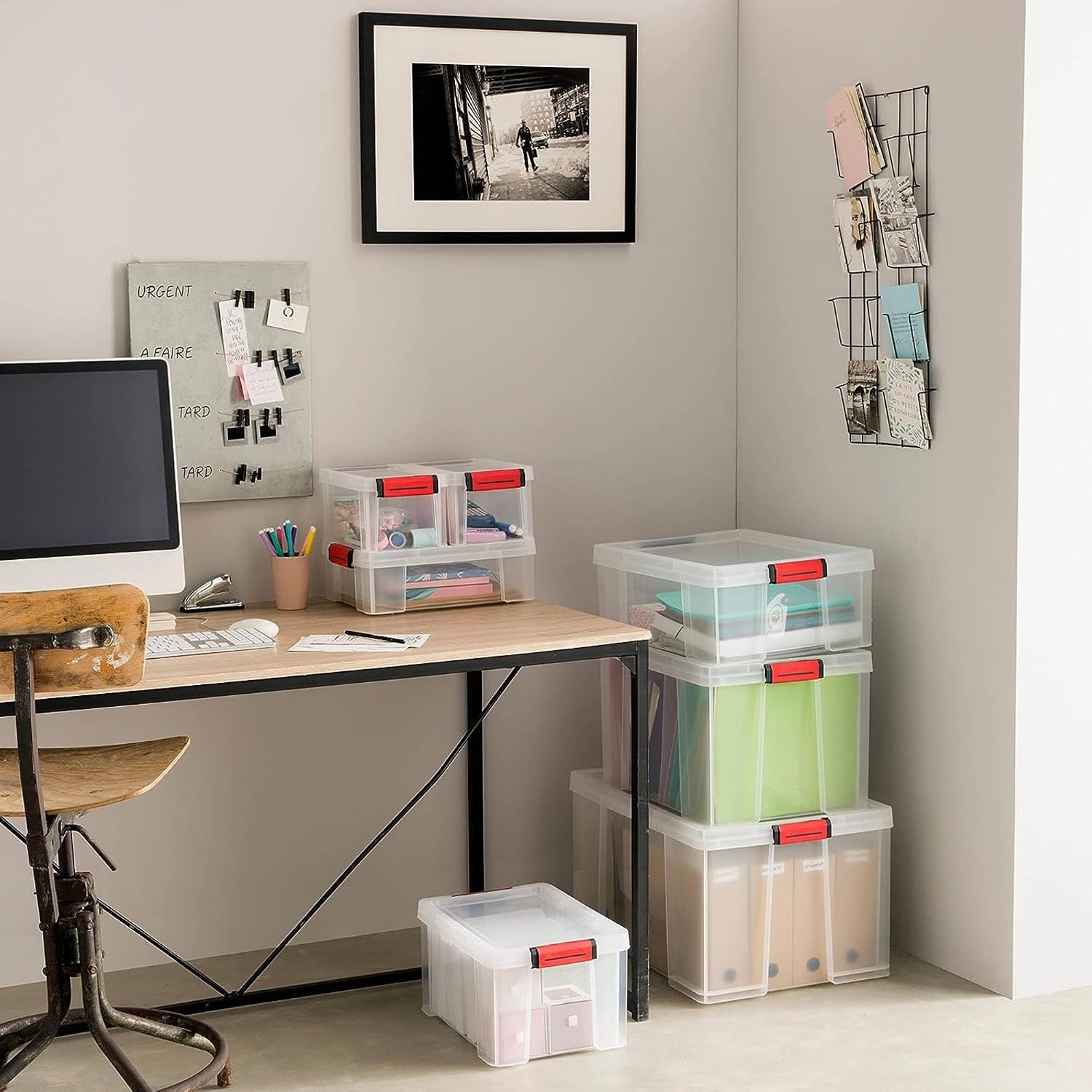 Set van 3 SUNDIS Clip'N Store Opbergboxen (27L) - 58% Korting!