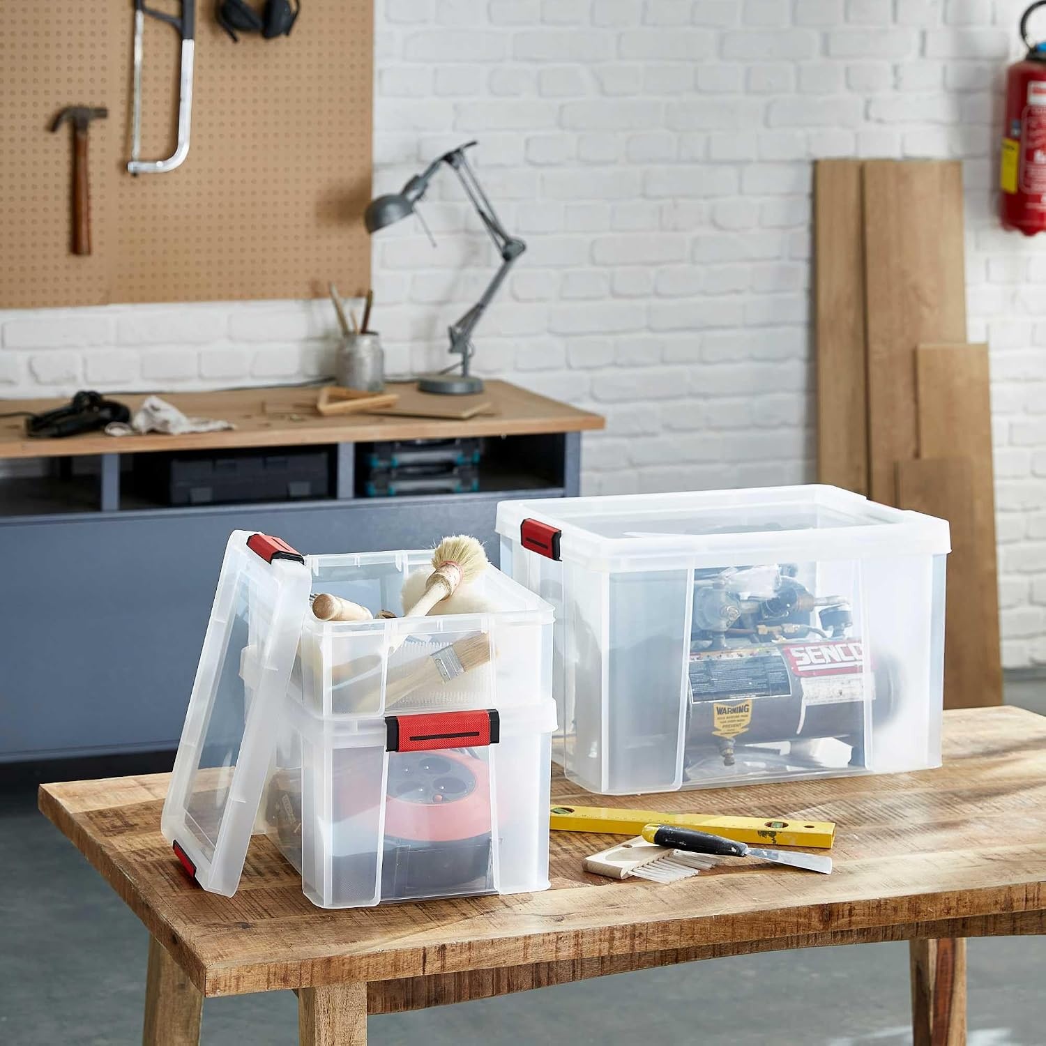 Set van 3 SUNDIS Clip'N Store Opbergboxen (27L) - 58% Korting!