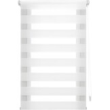 EasyFix Rolgordijn voor nacht en dag, installatie zonder gereedschap, afmetingen 40 x 220 cm, zonder boren, stofgrootte 37 x 215 cm, voor nacht en dag, wit