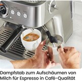 Chefman Crema Supreme Espressomachine met Geïntegreerde Molen - RVS