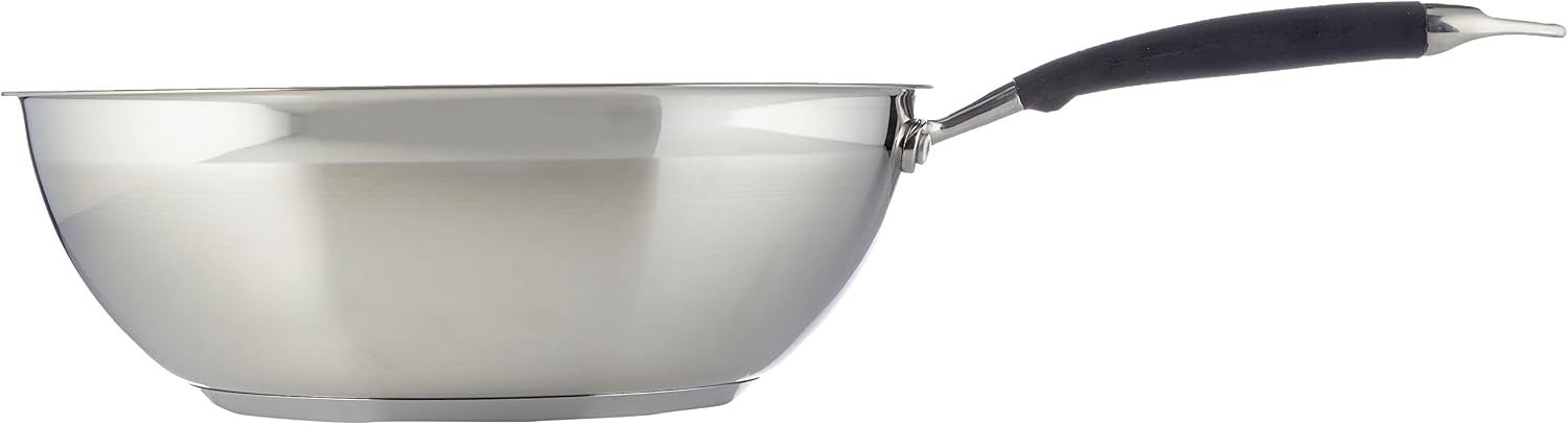 Amazon Basics Wokpan, 28 cm, zwart