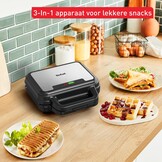 Tefal UltraCompact 3in1 wafelijzer, tosti-ijzer en contactgrill 700W SW383D