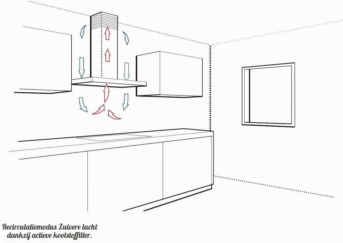 Bauknecht DBAH 65 LM X afzuigkap platte kap / 60 cm/geschikt voor afvoerlucht en recirculatieluchtwerking / 85,8 kWh/LED / 3 standen/energie-efficiëntieklasse D - Maat Leistung 180W