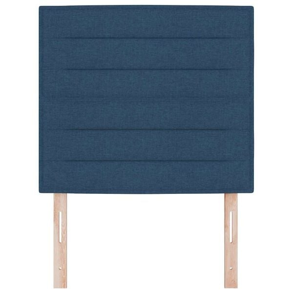 vidaXL Hoofdbord Hoogte Verstelbaar met hoofdeinde Blauw 100 cm Stof