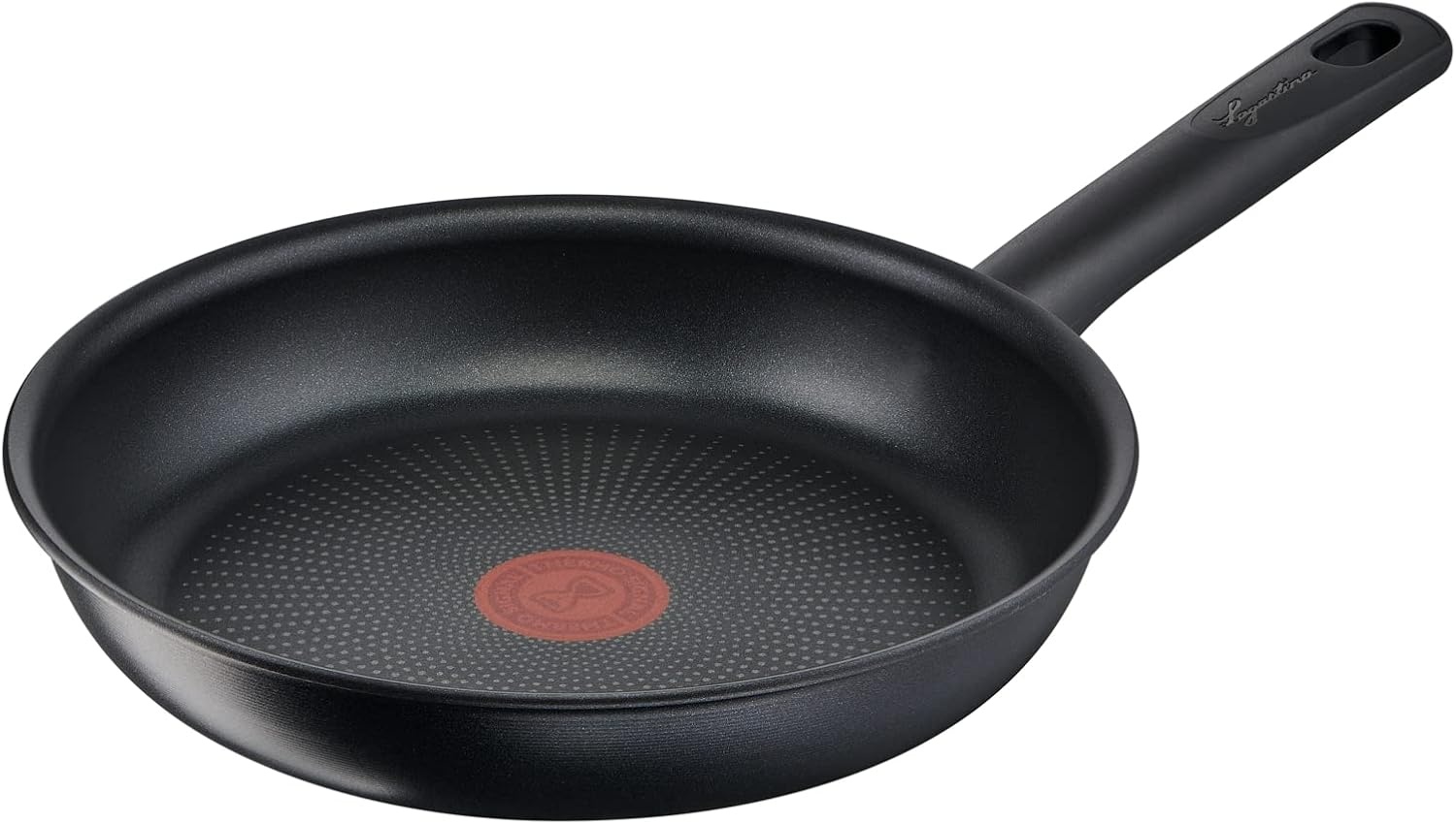 Lagostina Rigenera Antiaanbakpan met aluminium behuizing, Ø 32 cm, inductiepan voor gas en oven, thermosignaal kookindicator, krasbestendige coating, ergonomische handgreep - Maat Ø 32 cm