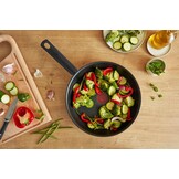 Lagostina Rigenera Antiaanbakpan met aluminium behuizing, Ø 32 cm, inductiepan voor gas en oven, thermosignaal kookindicator, krasbestendige coating, ergonomische handgreep - Maat Ø 32 cm