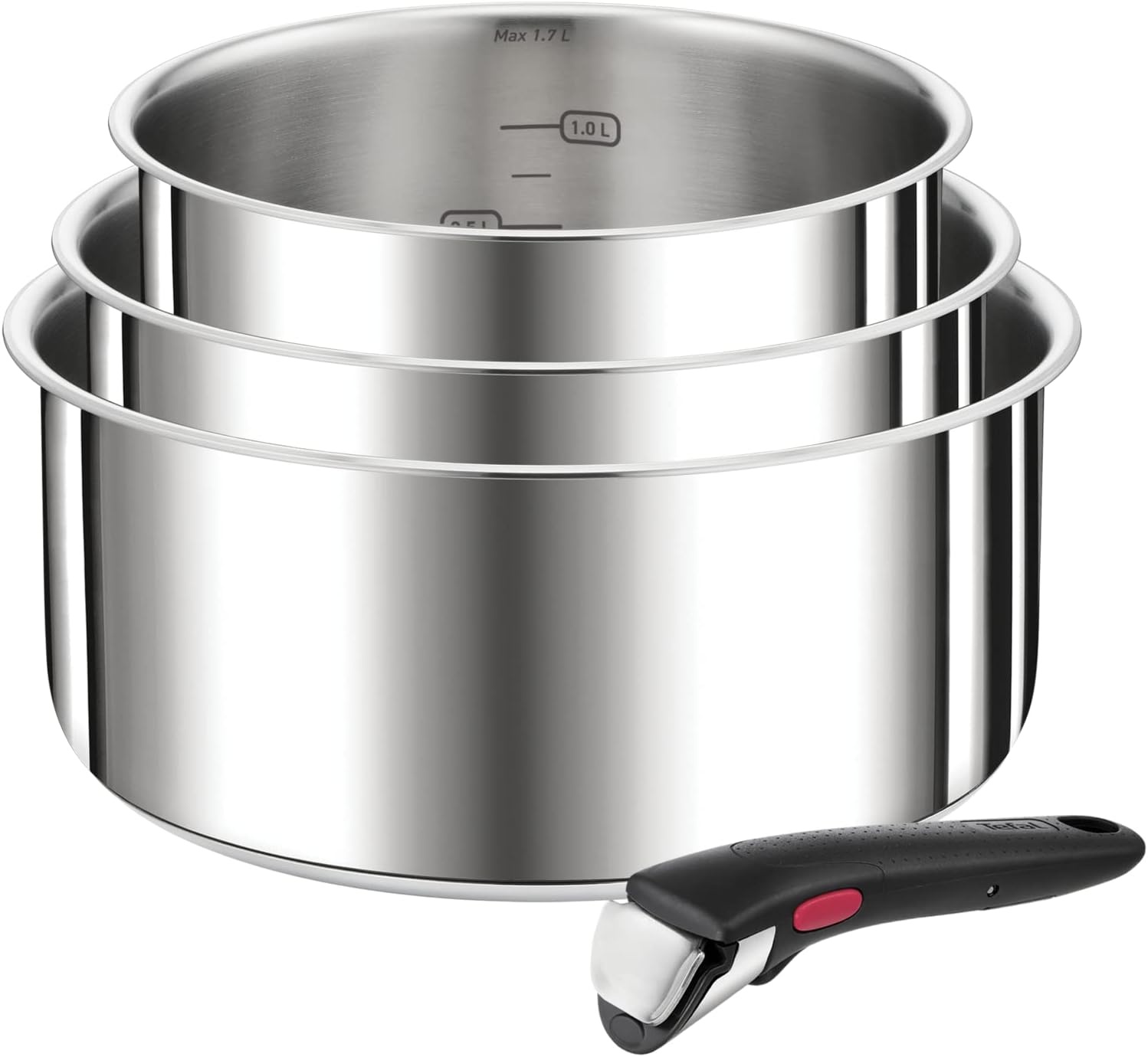 Tefal Ingenio Pannenset 3-delig met Afneembare Handgreep - 54% Korting