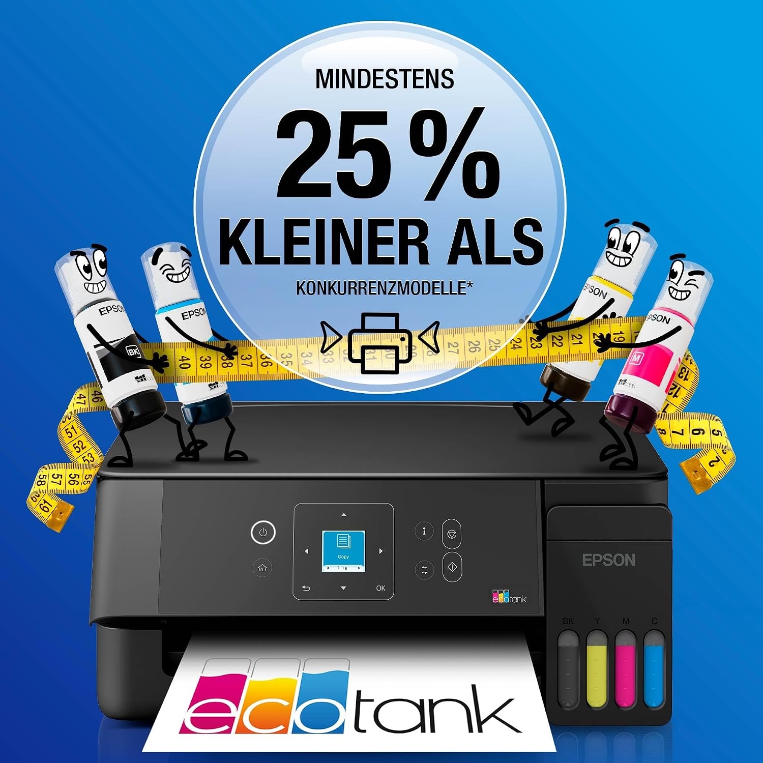 Epson EcoTank ET-2922 Multifunctionele Printer - Zwart - Inkt voor 3 jaar