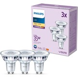 Philips, LED Spotlampen, GU10 fitting, 255lm, 35W, Set van 6