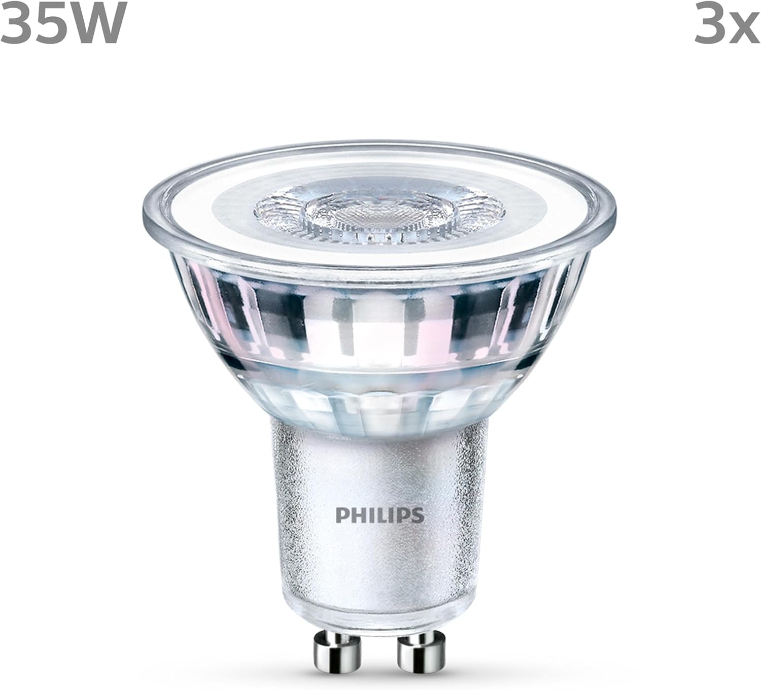 Philips, LED Spotlampen, GU10 fitting, 255lm, 35W, Set van 6