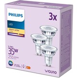 Philips, LED Spotlampen, GU10 fitting, 255lm, 35W, Set van 6