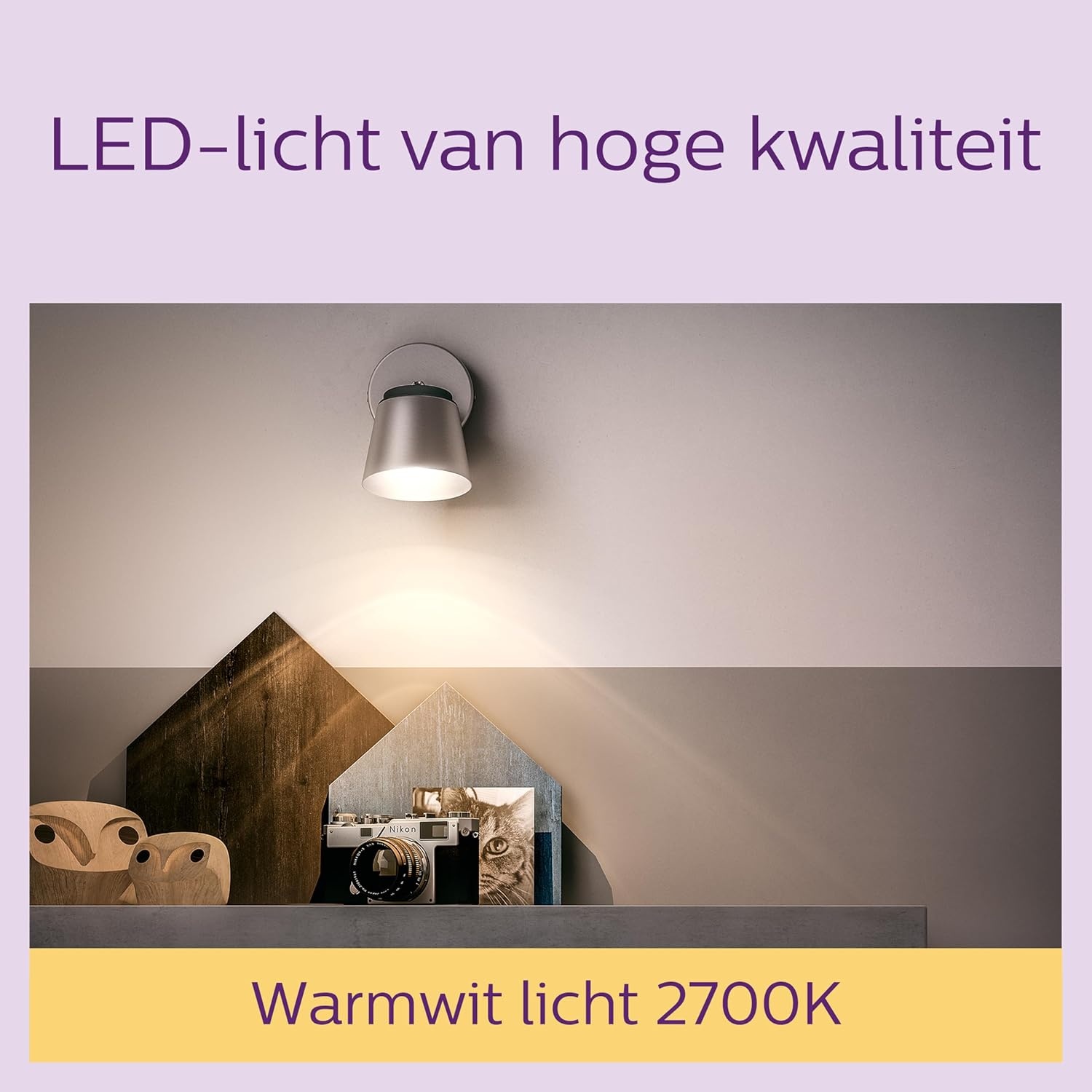 Philips, LED Spotlampen, GU10 fitting, 255lm, 35W, Set van 6