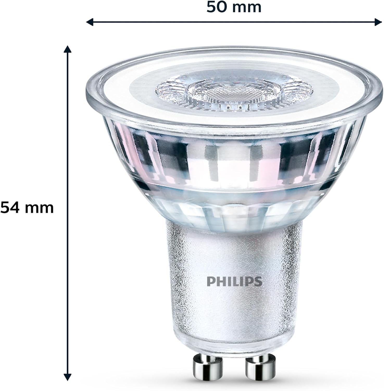 Philips, LED Spotlampen, GU10 fitting, 255lm, 35W, Set van 6