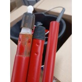Vileda Revolution Box, vloerwassysteem met emmer en platte plaat, 2 doeken van microvezel, voor alle vloertypes, handvat 3 stuks, zwart/rood, 40 x 28,3 x 28,5 cm, 1,53 kg
