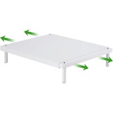 YUCHENGTECH Kookplaat Beschermer van Koolstofstaal Kookplaatafdekplaat Afdekkingen voor keramische kookplaten,34 x 8 x 37-62 cm,Wit