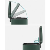 SONGMICS keukenprullenbak, 30 liter, met softclose deksel en binnenemmer