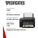 Canon PIXMA G3570 MegaTank Multifunctionele Inkjetprinter