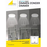 Trio Ascari Plafondlamp - Badkamerverlichting - Ø 40 cm - Mat Zwart