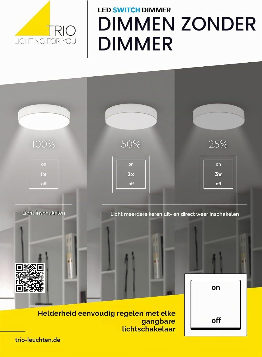 Trio Ascari Plafondlamp - Badkamerverlichting - Ø 40 cm - Mat Zwart