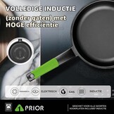 BRA Prior Pan, 20 cm, van gegoten aluminium, met antiaanbaklaag, Teflon Classic, geschikt voor alle soorten keukens, inclusief inductie, PFOA-vrij - Maat 20 cm