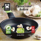 BRA Prior Pan, 20 cm, van gegoten aluminium, met antiaanbaklaag, Teflon Classic, geschikt voor alle soorten keukens, inclusief inductie, PFOA-vrij - Maat 20 cm