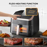 Midea Heteluchtfriteuse, 8 in 1, frituren, braden, bakken, opwarmen, dehydreren - Maat 8.5 L
