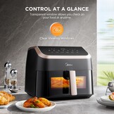 Midea Heteluchtfriteuse, 8 in 1, frituren, braden, bakken, opwarmen, dehydreren - Maat 8.5 L
