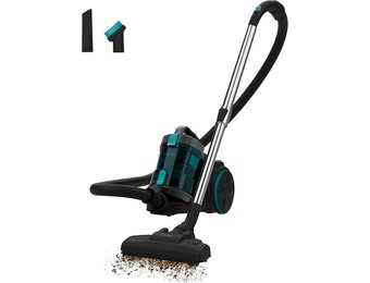 Cecotec Conga Rockstar Cyclonic XL Zakloze sledestofzuiger, 890 W, grote reservoir, 2,5 l, zeer efficiënt filter, verstelbare metalen telescopische slang en accessoires voor meubels en hoeken