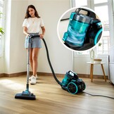Cecotec Conga Rockstar Cyclonic XL Zakloze sledestofzuiger, 890 W, grote reservoir, 2,5 l, zeer efficiënt filter, verstelbare metalen telescopische slang en accessoires voor meubels en hoeken