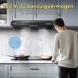 COMFEE' Afzuigkap 60 cm - Onderbouw afzuigkap - 3 snelheden - Zwart