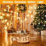 GLUROO LED Buiten Lichtslingers, 45 Meters Lichtketting Gloeilamp Buiten met 75+2 Plastic lampen,Waterdicht Lichtketting Tuin Verlichting Voor Kerst Bruiloft,feest,Warm Wit - Maat 45m