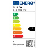GLUROO LED Buiten Lichtslingers, 45 Meters Lichtketting Gloeilamp Buiten met 75+2 Plastic lampen,Waterdicht Lichtketting Tuin Verlichting Voor Kerst Bruiloft,feest,Warm Wit - Maat 45m