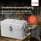 VLITEX Accu-veiligheidsbox XL – hittebestendige opbergdoos