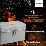 VLITEX Accu-veiligheidsbox XL – hittebestendige opbergdoos
