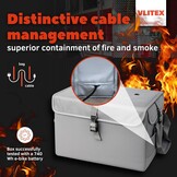 VLITEX Accu-veiligheidsbox XL – hittebestendige opbergdoos