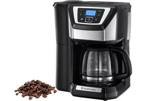 Russell Hobbs Victory Koffiezetapparaat met Bonenmaler - 12 kopjes - 1,5 liter - Zwart