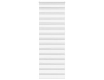 vidaXL Zebra rolgordijn 75x200 cm stofbreedte 70,9 cm polyester wit